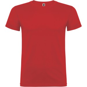 Beagle short sleeve men's t-shirt, Red (T-shirt, 90-100% cotton)