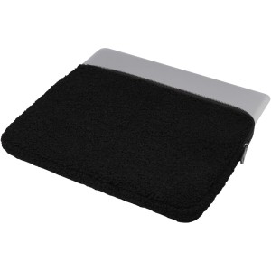 Bear 13" GRS recycled sherpa laptop sleeve 2L, Solid black <font size=1>[ENG]</font>