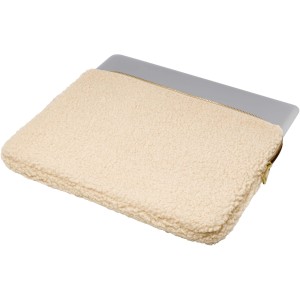 Bear 13" GRS recycled sherpa laptop sleeve 2L, Natural <font size=1>[ENG]</font>