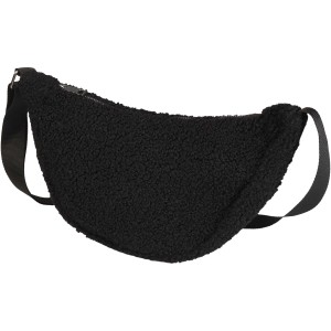 Bear GRS recycled sherpa crossbody bag 3L, Solid black <font size=1>[ENG]</font>