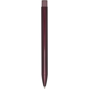 Beatriz recycled brass ballpoint pen, Burgundy (Metallic pen)