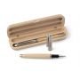 Beechwood writing set Oliviero, brown