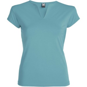 Belice short sleeve women's t-shirt, Dusty Blue (T-shirt, 90-100% cotton)