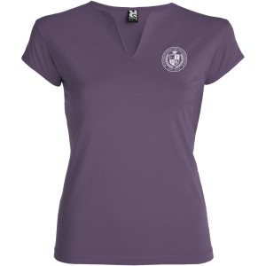 Belice short sleeve women's t-shirt, Lilac (T-shirt, 90-100% cotton)