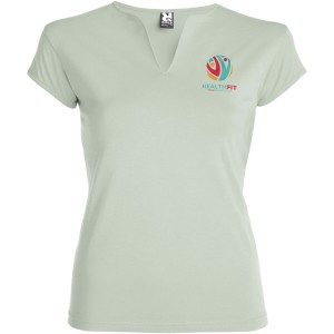 Belice short sleeve women's t-shirt, Mist Green (T-shirt, 90-100% cotton)