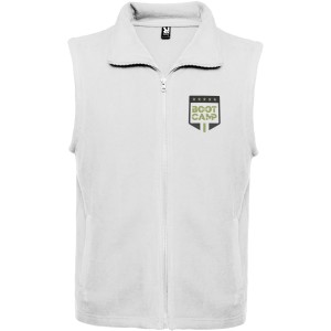 Bellagio unisex fleece bodywarmer, White (Vests)