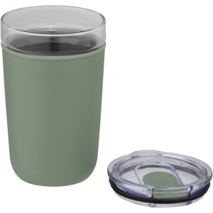 Bello 420 ml glass tumbler with recycled plastic outer wall, (Glasses)