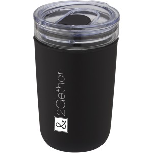 Bello 420 ml glass tumbler with recycled plastic outer wall, (Glasses)