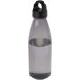 Bergen 800 ml recycled plastic water bottle, Solid black