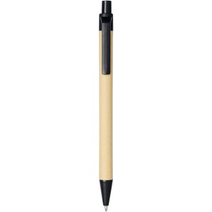 Berk recycled carton and corn plastic ballpoint pen, solid b (Wooden, bamboo, carton pen)