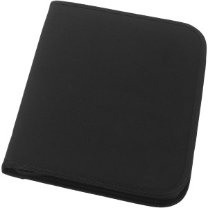 Berkely A4 zippered portfolio, solid black (Folders)