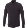 Bigelow long sleeve men's pique shirt, Storm Grey