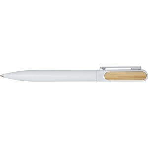 Blanca recycled aluminium ballpoint pen, White (Metallic pen)