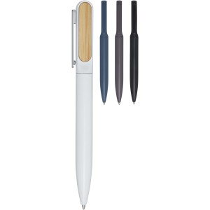 Blanca recycled aluminium ballpoint pen, White (Metallic pen)