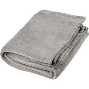 Bay extra soft coral fleece plaid blanket, Gray (Blanket)