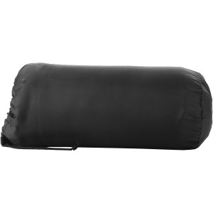 Huggy fleece blanket with drawstring carry pouch, solid black (Blanket)