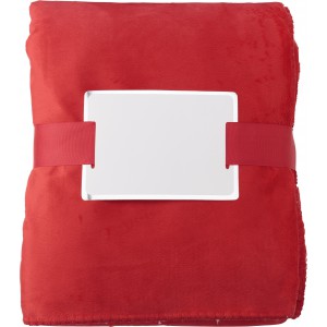 Polyester (190 gr/m2) blanket Margot, red (Blanket)