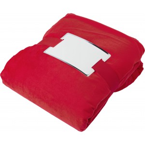 Polyester (190 gr/m2) blanket Margot, red (Blanket)