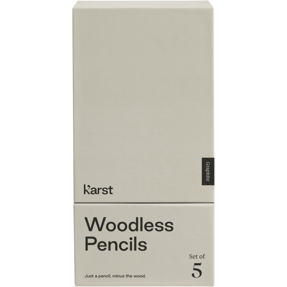 Karst(r) 5er-Pack 2B holzlose Graphitstifte, grau (Bleistifte)