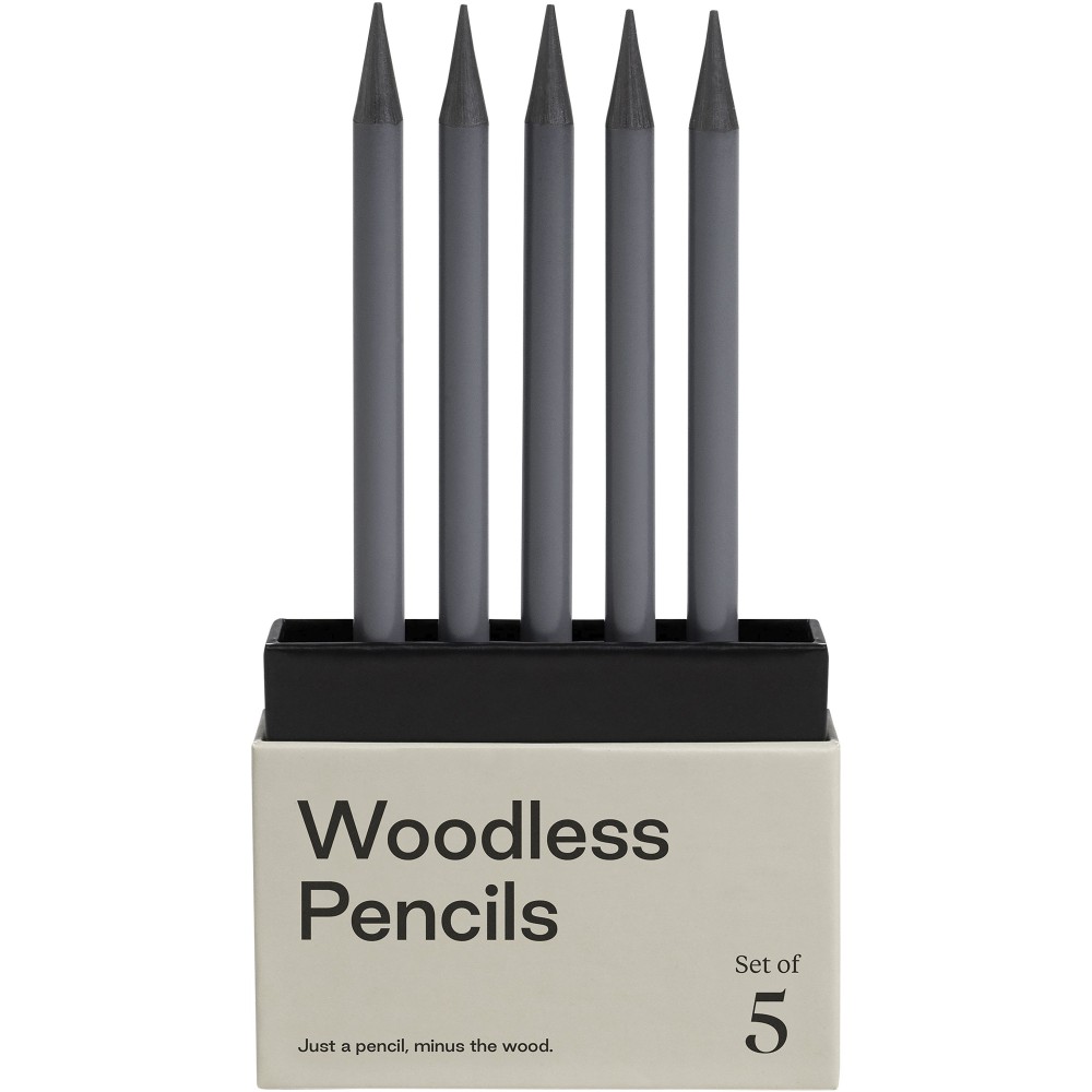 Karst(r) 5er-Pack 2B holzlose Graphitstifte, grau (Bleistifte)