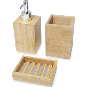 Hedon 3-piece bamboo bathroom set, Natural (Body care)