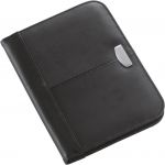 Bonded leather folder Rosa, black (8613-01CD)