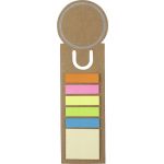 Bookmark and sticky notes., brown (3115-11CD)