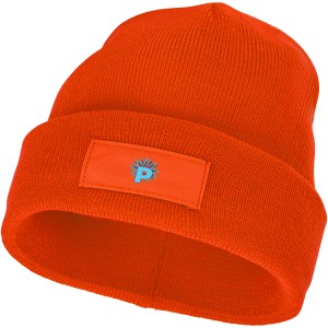 Boreas beanie with patch, orange (Hats)