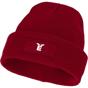 Boreas beanie with patch, red (Hats)