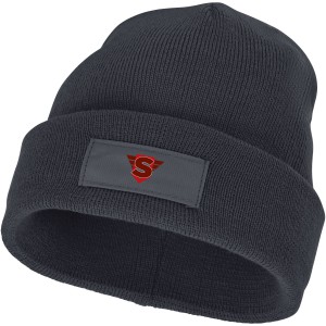 Boreas beanie with patch, storm grey (Hats)