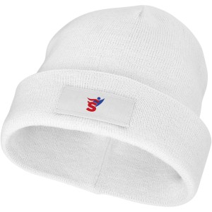 Boreas beanie with patch, white (Hats)