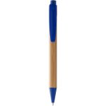 Borneo bamboo ballpoint pen, Natural,Royal blue (10632201)