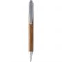 Borneo bamboo ballpoint pen, Natural,Silver