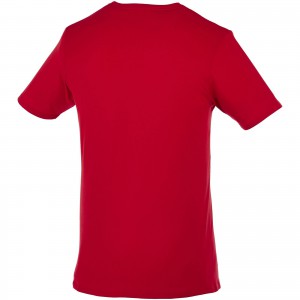 Bosey short sleeve men's v-neck t-shirt, Dark red (T-shirt, 90-100% cotton)