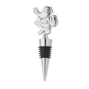 Bottle stopper Christmas motif, Matt Silver (Metal kitchen equipments)