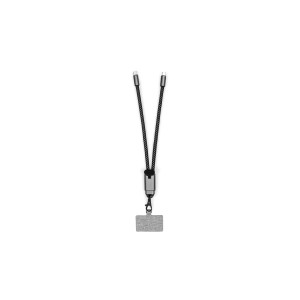 Brandcharger Lany Wristband Charge charging cable, gun metal (Eletronics cables, adapters)