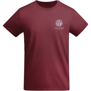 Breda short sleeve men's t-shirt, Garnet (T-shirt, 90-100% cotton)