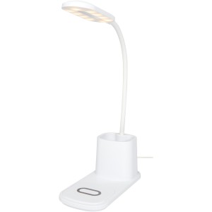 Bright desk lamp and organizer with wireless charger, White (Powerbanks)