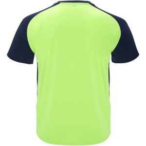 Bugatti short sleeve kids sports t-shirt, Fluor Green, Navy Blue (T-shirt, mixed fiber, synthetic)