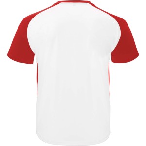 Bugatti short sleeve kids sports t-shirt, White, Red (T-shirt, mixed fiber, synthetic)