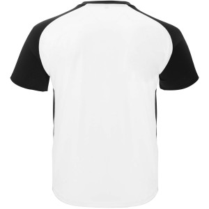 Bugatti short sleeve unisex sports t-shirt, White, Solid black (T-shirt, mixed fiber, synthetic)