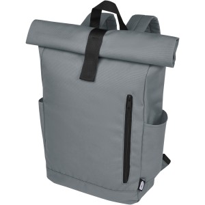 Byron 15,6" GRS RPET Roll-Top Rucksack 18 L, hellgrau