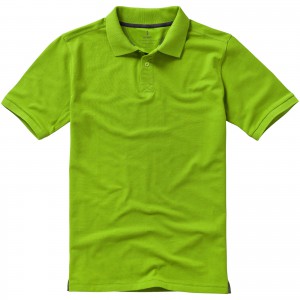 Calgary short sleeve men's polo, Apple Green (Polo shirt, 90-100% cotton)