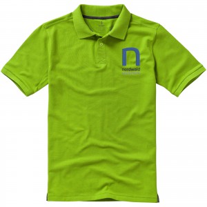 Calgary short sleeve men's polo, Apple Green (Polo shirt, 90-100% cotton)