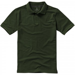 Calgary short sleeve men's polo, Army Green (Polo shirt, 90-100% cotton)