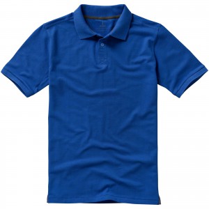 Calgary short sleeve men's polo, Blue (Polo shirt, 90-100% cotton)