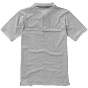 Calgary short sleeve men's polo, Grey melange (Polo shirt, 90-100% cotton)