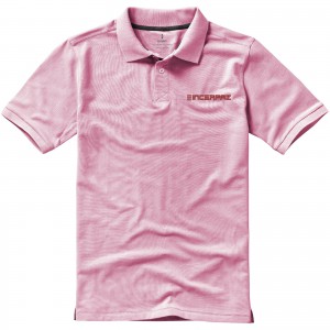 Calgary short sleeve men's polo, Light pink (Polo shirt, 90-100% cotton)