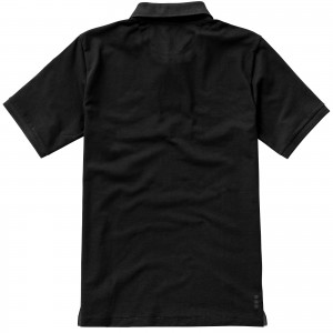 Calgary short sleeve men's polo, solid black (Polo shirt, 90-100% cotton)