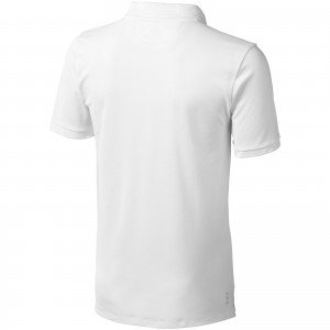 Calgary short sleeve men's polo, White (Polo shirt, 90-100% cotton)